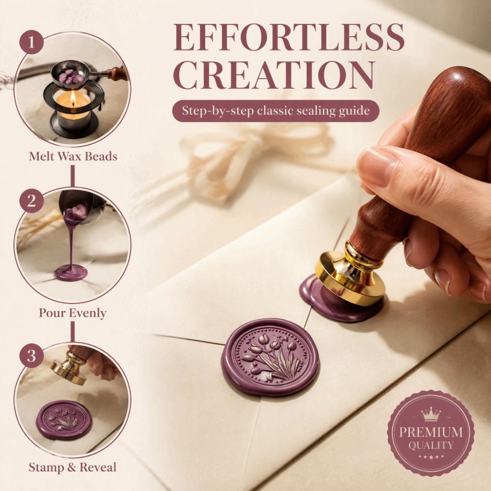 Wax Seal Stamp Set - 20 szt./zestaw Stempel do pieczęci woskowych