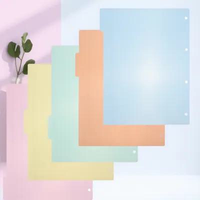 Tab Divider A4 - 10 sztuk profesjonalnych plastikowych zakładek indeksujących,