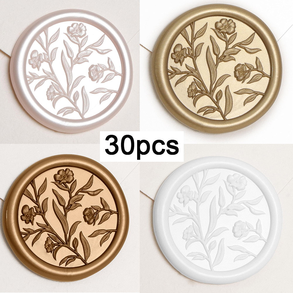 Wax Seal Stamp Set - Naklejki z lakierem do pieczęci -