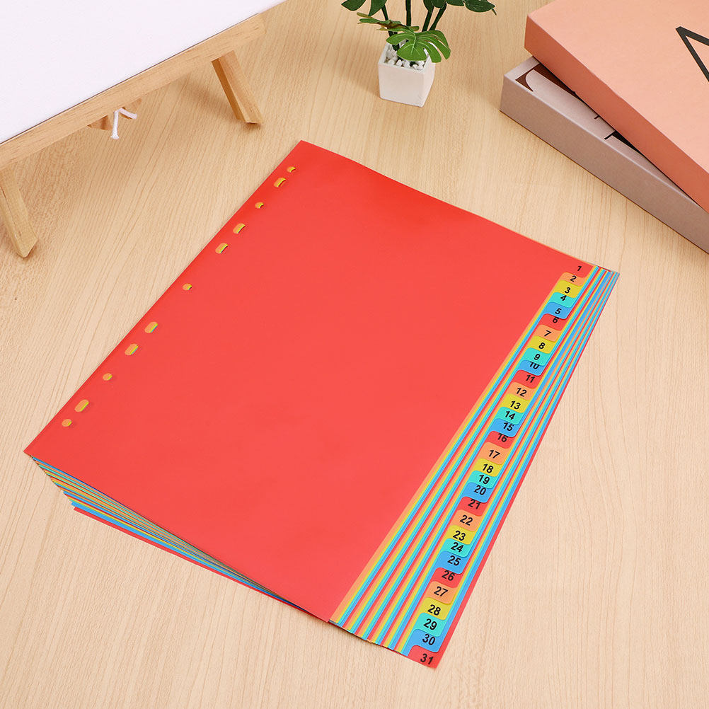 Tab Divider A4 - 2 zestawy plastikowych zakładek indeksowych A4,