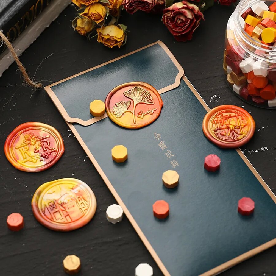 200 sztuk / worek Ośmiokątne m – Wax Seal Stamp Set recenzja i cena