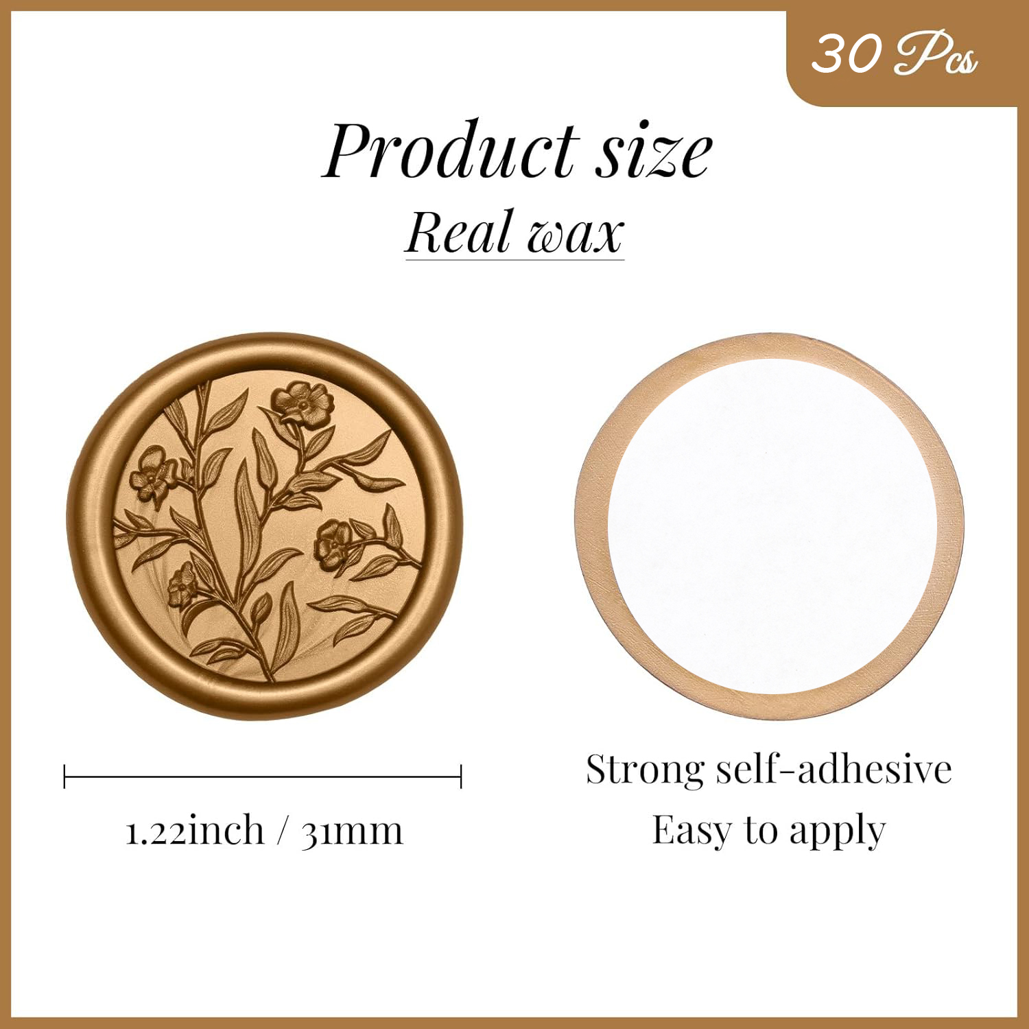 Naklejki z lakierem do pieczęc – Wax Seal Stamp Set recenzja i cena