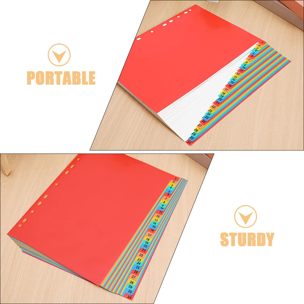 2 zestawy plastikowych zakłade – Tab Divider A4 recenzja i cena